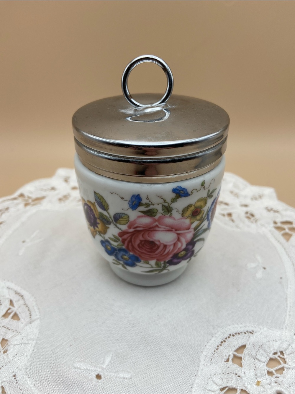 Royal Worcester Bournemouth Spray Egg Coddler - King Size - READ - Picture 3 of 12